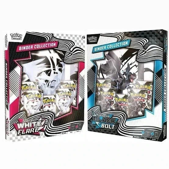 Pokemon Black Bolt White Flare - 2 Set Binder Collection