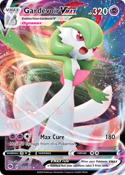 Pokemon Champion's Path Gardevoir VMAX #017 — Rare Holo VMAX Pokémon card