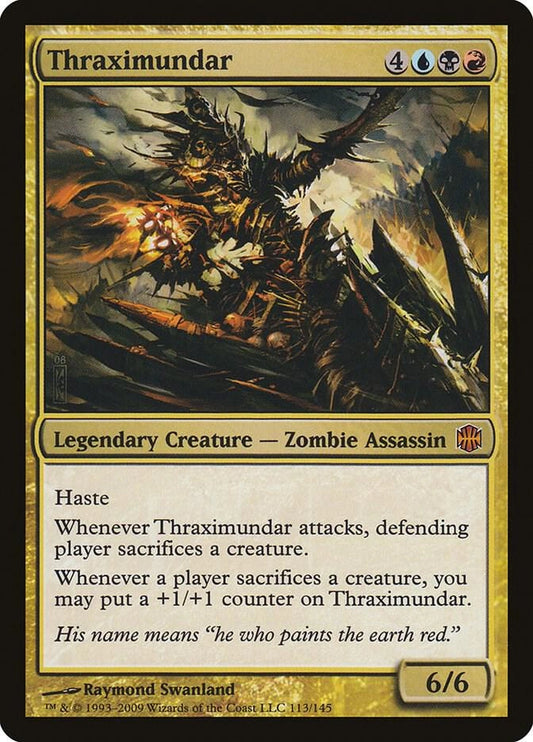 Magic The Gathering Alara Reborn Thraximundar Foil #113