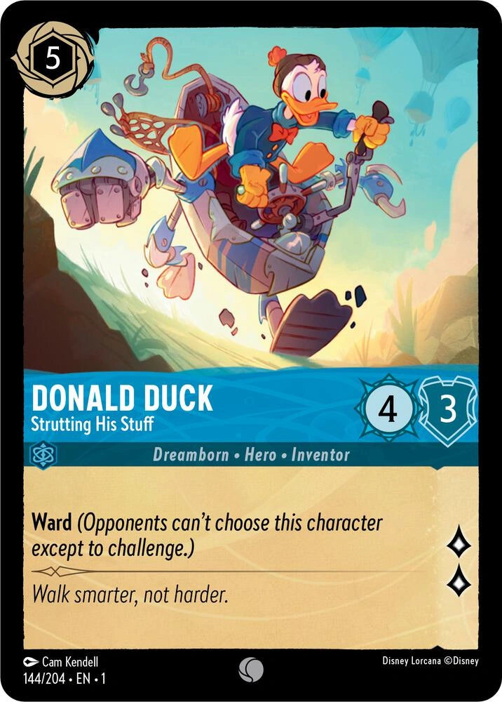 Lorcana The First Chapter Donald Duck - Strutting His Stuff #144/204