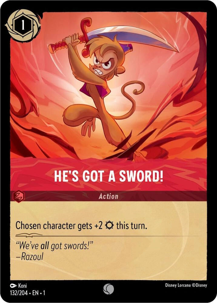 Lorcana The First Chapter He's Got A Sword! #132/204