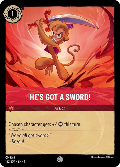 Lorcana The First Chapter He's Got A Sword! #132/204