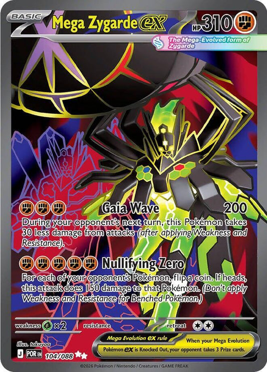 Pokemon Perfect Order Mega Zygarde ex #104 — Ultra Rare Pokémon card