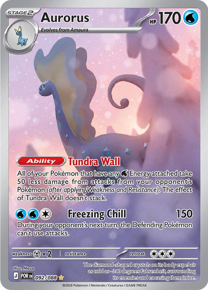 Pokemon Perfect Order Aurorus #092 — Illustration Rare Pokémon card