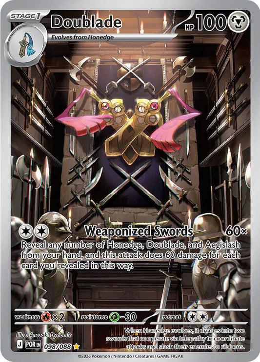 Pokemon Perfect Order Doublade #098 — Illustration Rare Pokémon card