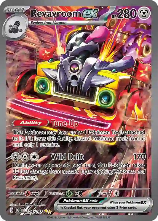 Pokemon Obsidian Flames Revavroom ex #224 — Special Illustration Rare Pokémon card