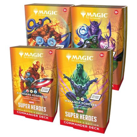 Magic The Gathering Commander: Marvel Super Heroes Marvel Super Heroes Commander Deck Case (Collector's Edition) — sealed Mag