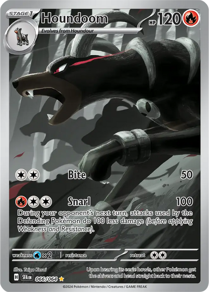 Pokemon Shrouded Fable Houndoom #066 — Illustration Rare Pokémon card