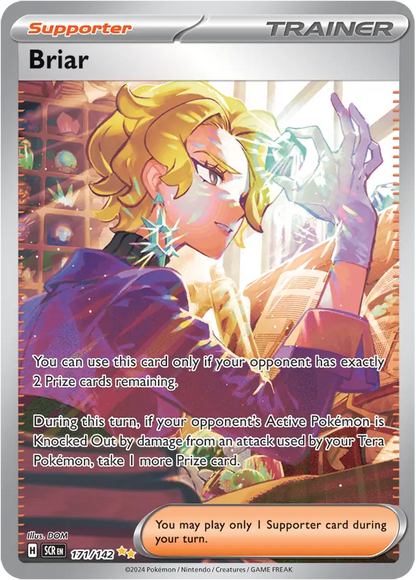 Pokemon Stellar Crown Briar #171 — Special Illustration Rare Pokémon card