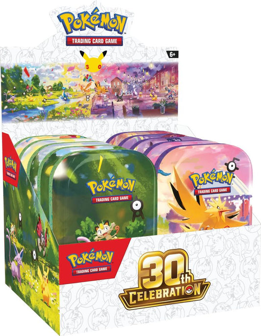 Pokemon Pokemon - 30th Celebration - Mini Tin Display - NEW SEALED