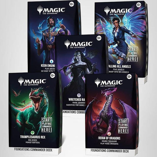 Magic The Gathering Commander: Foundations Foundations Commander Deck Set (5)