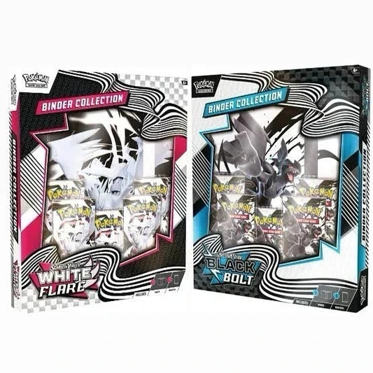 Pokemon Black Bolt White Flare - 2 Set Binder Collection